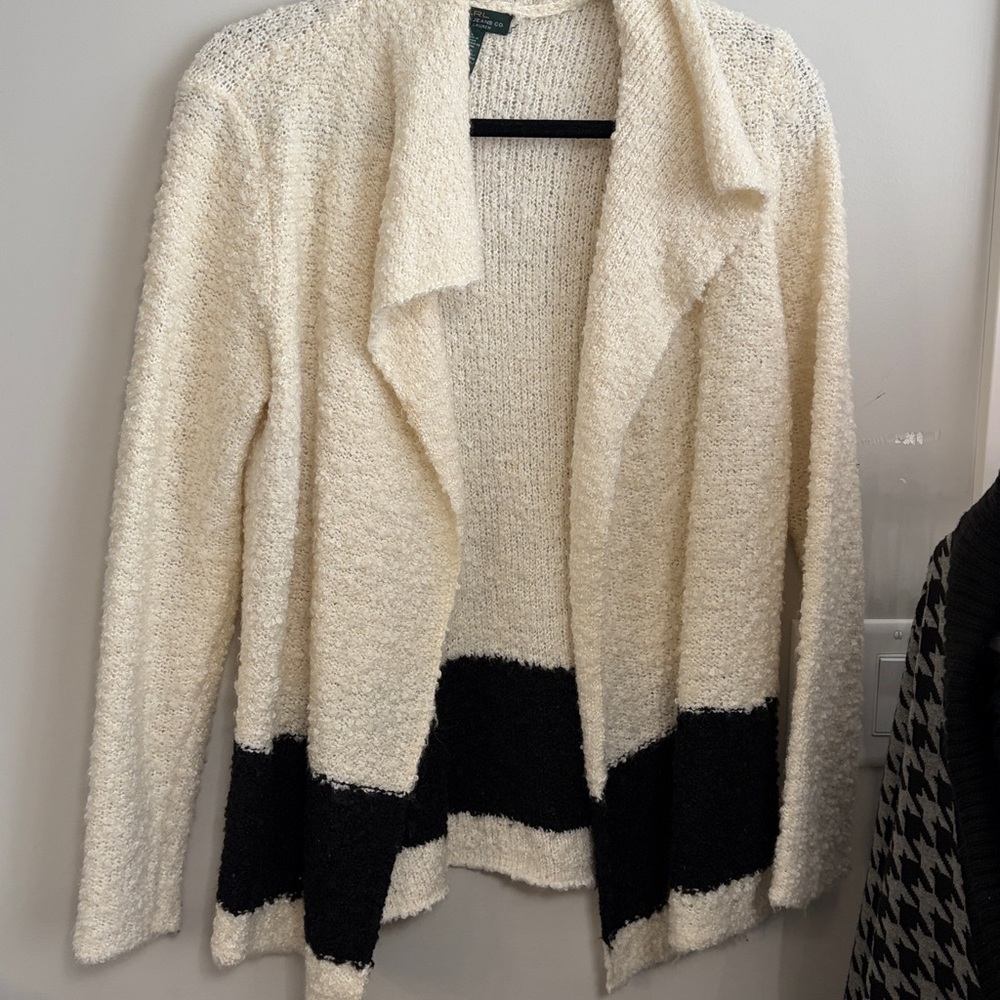Ralph Lauren Black And White Cardigan